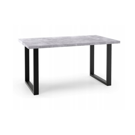 BOLO Étkezőasztal (beton / fekete) SZAFFETO