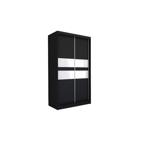Kvalitní Šatní Skříň Finezja 150 cm Černá/bílá Furniture