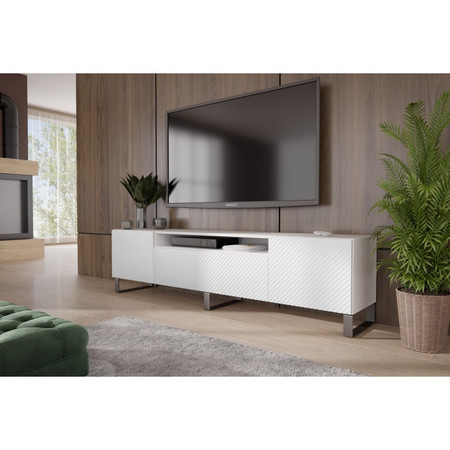 TV asztal RTV Cleo 180 cm Fehér Furniture