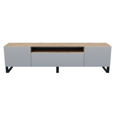 TV asztal RTV Remo 200 cm Fehér / Kézműves tölgy Furniture