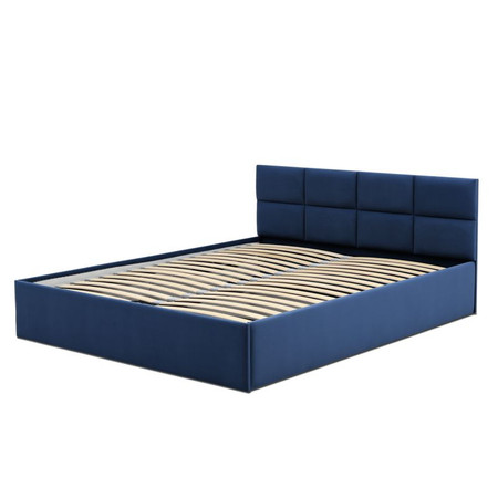 MONOS kárpitozott ágy matrac nélkül (160x200 cm) Tenger kék Signal-butor