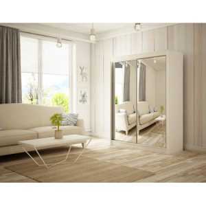 Homa Gardróbszekrény - 120 cm Fehér/matt Furniture