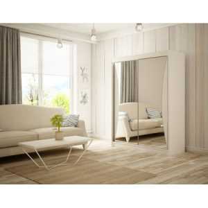Twin Gardróbszekrény - 150 cm Fehér/matt Furniture