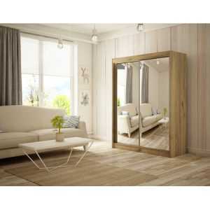 Homa Gardróbszekrény - 120 cm Kézműves tölgy Furniture