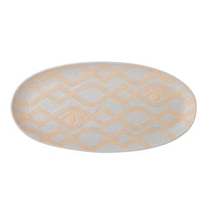 Agyagkerámia dekoratív tál 17.5x35 cm Newa – Bloomingville