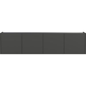 Antracitszürke TV-állvány 183x45 cm Piana – Germania