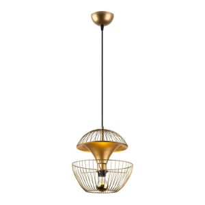 Aranyszínű függőlámpa fém búrával ø 30 cm Telmander – Opviq lights