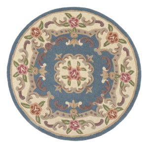Aubusson kék gyapjú szőnyeg