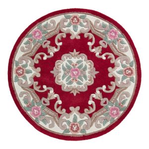 Aubusson piros gyapjú szőnyeg