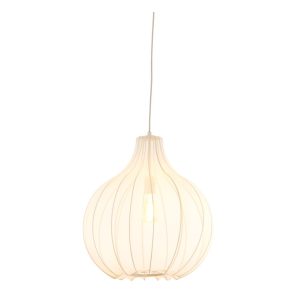 Bézs függőlámpa textil búrával ø 50 cm Elati – Light & Living