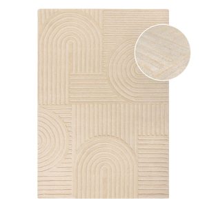 Bézs gyapjú szőnyeg 200x290 cm Zen Garden – Flair Rugs