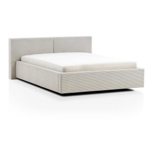 Bézs kárpitozott franciaágy 180x200 cm Cube – Meise Möbel