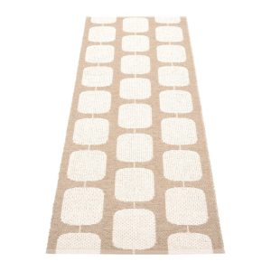 Bézs-krémszínű kültéri-beltéri futószőnyeg 70x200 cm Sten Light Nougat – Pappelina