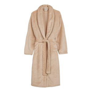 Bézs mikroplüss fürdőköpeny M/L Polyvelvet – Good Morning