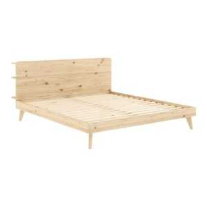Borovi fenyő franciaágy ágyráccsal 160x200 cm Retreat – Karup Design