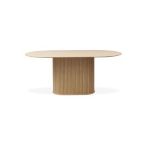 Étkezőasztal tölgyfa dekoros asztallappal 95x180 cm Nola – Unique Furniture