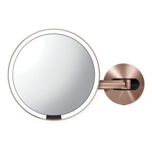 Fali-kozmetikai tükör világítással-nagyítós (ötszörös) ø 20 cm Sensor – simplehuman