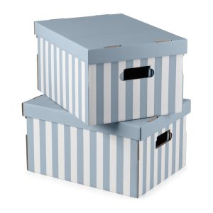 Fedeles karton t&aacute;rol&oacute;doboz szett 2 db-os Stripes &ndash; Compactor