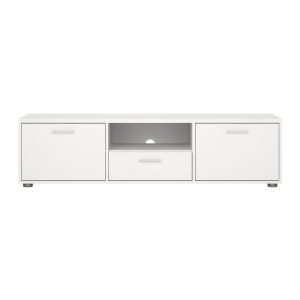 Fehér TV-állvány 147x38 cm Media – Tvilum