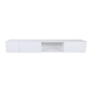 Fehér TV-állvány 180x30x25 cm Wagna – Kalune Design