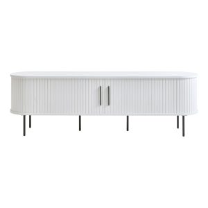 Fehér TV-állvány 180x56x45 cm Nola – Unique Furniture
