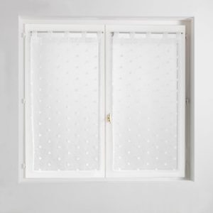 Fehér fényáteresztő függöny 60x160 cm Pompinou – douceur d'intérieur