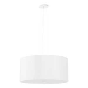 Fehér függőlámpa textil búrával ø 50 cm Volta – Nice Lamps