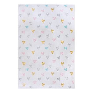 Fehér gyerek szőnyeg 120x170 cm Hearts – Hanse Home