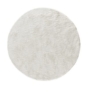 Fehér kerek szőnyeg ø 120 cm Roma Liso – Universal