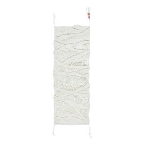 Fehér mosható kézi szövésű gyapjú futószőnyeg 70x200 cm Enkang Ivory – Lorena Canals