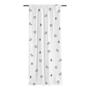 Fehér pamut-szatén függöny 110x250 cm Festive Car – Butter Kings