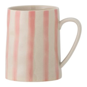 Feh&eacute;r-r&oacute;zsasz&iacute;n agyagker&aacute;mia b&ouml;gre 440 ml Begonia &ndash; Bloomingville