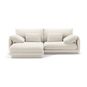 Fehér sarokkanapé (bal oldali) Torino – Micadoni Home