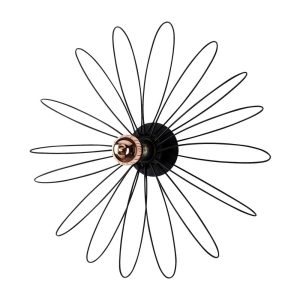 Fekete fali lámpa Hemdem – Opviq lights