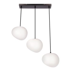 Fekete-fehér függőlámpa Stones – Candellux Lighting
