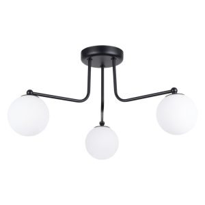 Fekete-fehér mennyezeti lámpa Beam – Nice Lamps