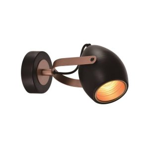 Fekete f&eacute;m fali l&aacute;mpa Anica &ndash; Candellux Lighting