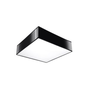 Fekete mennyezeti lámpa 25x25 cm Mitra – Nice Lamps