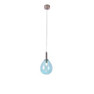 Kék LED függőlámpa üveg búrával Lukka – Candellux Lighting