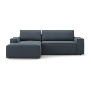 Kék kinyitható sarokkanapé (bal oldali) Jodie – Micadoni Home