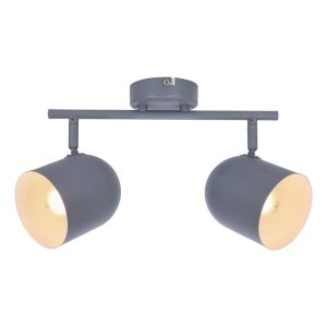 Kék mennyezeti lámpa fém búrával 38x10 cm Azuro – Candellux Lighting