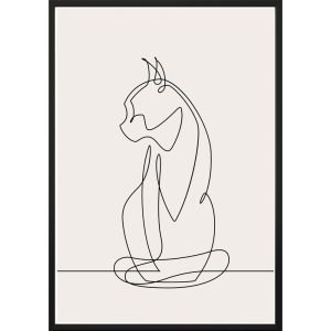 Kép 40x50 cm Sketchline Cat – DecoKing