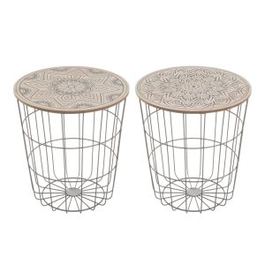 Kerek tárolóasztal szett 2 db-os ø 40 cm – Casa Selección