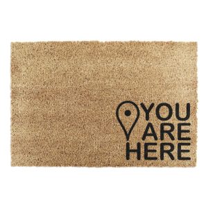 Kókuszrost lábtörlő 40x60 cm You Are Here – Artsy Doormats