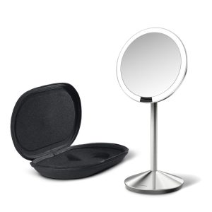 Kozmetikai tükör világítással-nagyítós (tízszeres) ø 12 cm Travel – simplehuman