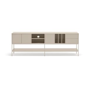 Krémszínű TV-állvány 220x74x45 cm Platt – Teulat