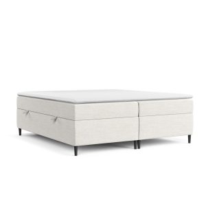Krémszínű ágyneműtartós boxspring ágy 180x200 cm Araya – Maison de Rêve