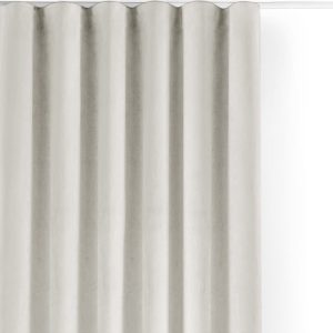 Krémszínű bársony dimout (részleges sötétítő) függöny 265x270 cm Velto – Filumi