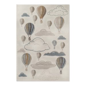 Krémszínű gyerek szőnyeg 160x235 cm Hot Air Balloon – Hanse Home