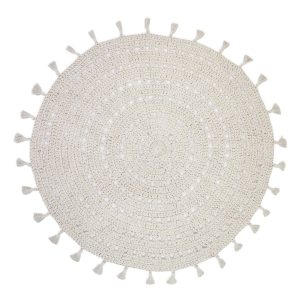 Krémszínű gyerek szőnyeg ø 120 cm Nila Ecru – Nattiot